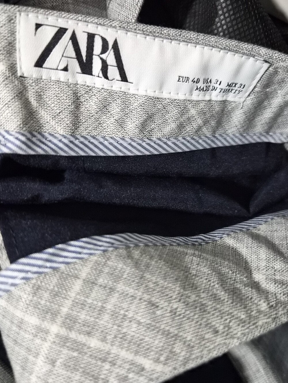 Zara Men's Gray Glen Plaid Suit Jacket & Pants - New With Tags - Picture 6 of 7